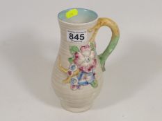 A Clarice Cliff Floral Jug
