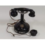 An Early 20thC. Bakelite French Column Telephone