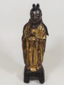 An Early Chinese Gilt Bronze Guanyin Figure