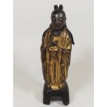 An Early Chinese Gilt Bronze Guanyin Figure