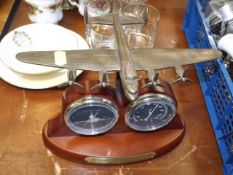 A Clock & Therometer Bomber Model