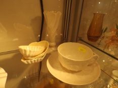 A Belleek Cup & Saucer & Four Other Pieces Of Bell