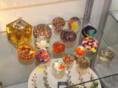 A Quantity Of Paperweights & Other Items