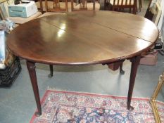 An 18thC. Red Walnut Topped Dining Table With Pad