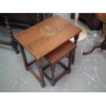 Two Small Oak Tables