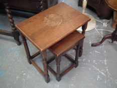 Two Small Oak Tables