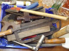 A Tray Of Various Vintage Tools