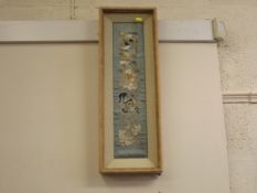 An Oriental Framed Silk Work