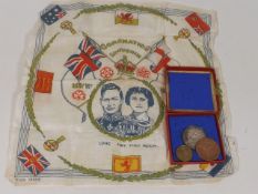 A Commemorative Silver Coin & Other Items