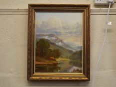 Andrew Grant Kurtis Oil Painting Of Landscape With