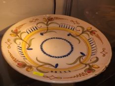 A Large Faience Style Dish