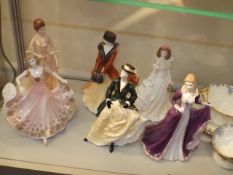 Six Royal Worcester Figurines