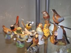 A Quantity Of Various Porcelain Bird Figures