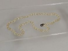 A Victorian White Coral Necklace