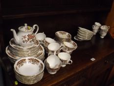 A Colcough Tea Set With Dinner Plates Twinned With