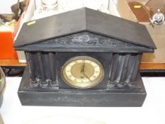 A C.1900 Large Slate Clock