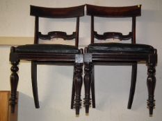 Two 19thC. Dining Chairs With One Carver