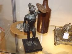 A Bronze Military Figure A/F