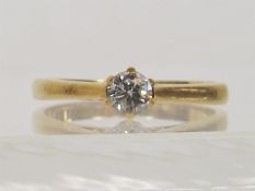 An 18ct Gold Diamond Solitaire