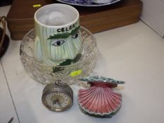 A Royal Doulton Cut Glass Bowl & Other Items