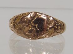 A 9ct Love Hearts Ring