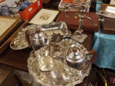 A Walker & Hall Silver Plated Service With Other S