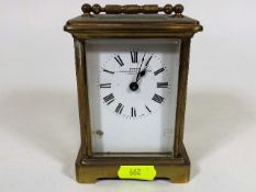 An Early 20thC. Dyson Brass Carriage Clock, Faults