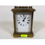 An Early 20thC. Dyson Brass Carriage Clock, Faults