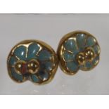 A Pair Of Art Deco Costume Ear Rings