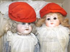 One Edwardian bisque doll & one other early 20thC.