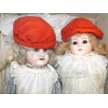 One Edwardian bisque doll & one other early 20thC.