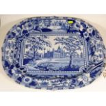 A Large 18thC. Blue & White Meat Dish