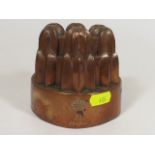 A Victorian Copper Jelly Mould