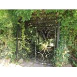 Two Painted Galvanised Gates Approx. 70in X 29in E