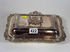 A Victorian Silver Plated Entree Dish