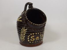 A John Pollex Slipware Salt Jar