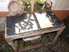An Antique Church Altar Slate Approx. 33.5in X 15i