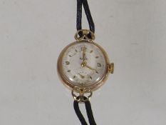 A Ladies 9ct Gold Tudor Rolex Wristwatch