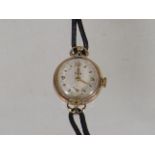 A Ladies 9ct Gold Tudor Rolex Wristwatch