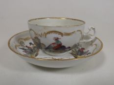 C.1750 Meissen Ornithological Cup & Saucer, Cup Po