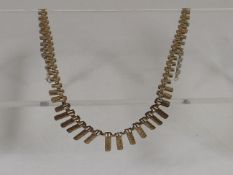 A 9ct Gold Decorative Necklace