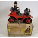 Vintage Tin Plate Toy Car With Box, Battery Damage