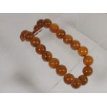 An Early 20thC. Amber Style Necklace