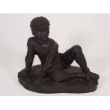 A Karin Jonzen Sculpture Of Young Boy