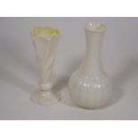 Two Belleek Vases