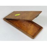 A Burr Walnut Treen Cigarette Case