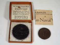 A Lusitania Medal & One Other Bronze Medal