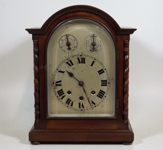 An Early 20thC. Wurttemberg Chiming Bracket Clock
