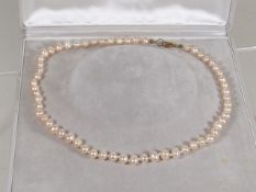 A Set Of Pink Cultured Pearls