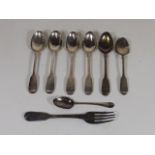 A Quantity Of Silver Spoons Etc.